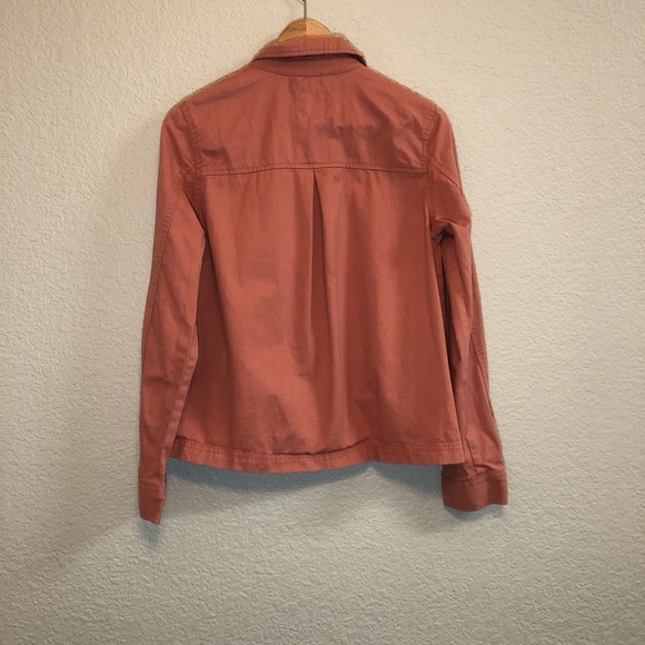 Salmon Colored Twill Utility Swing Jacket Small - Picture 3 of 6